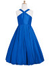 Royal Blue Taffeta Unique Junior Bridesmaid Dress Royal Blue Taffeta Unique Junior Bridesmaid Dress